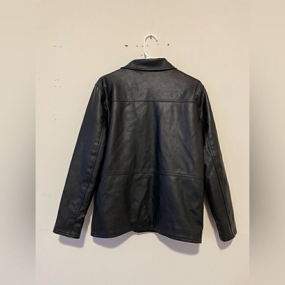 Emporio & Co Italian Button Down Leather Jacket - Picture 4 of 16